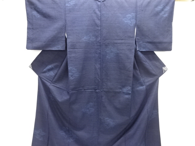 JAPANESE KIMONO / ANTIQUE PINE PATTERN WOVEN- PURE SILK YUKI TSUMUGI 8